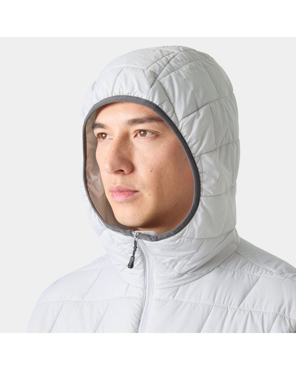 Helly Hansen Gray Lifaloft Hooded Insulator for men
