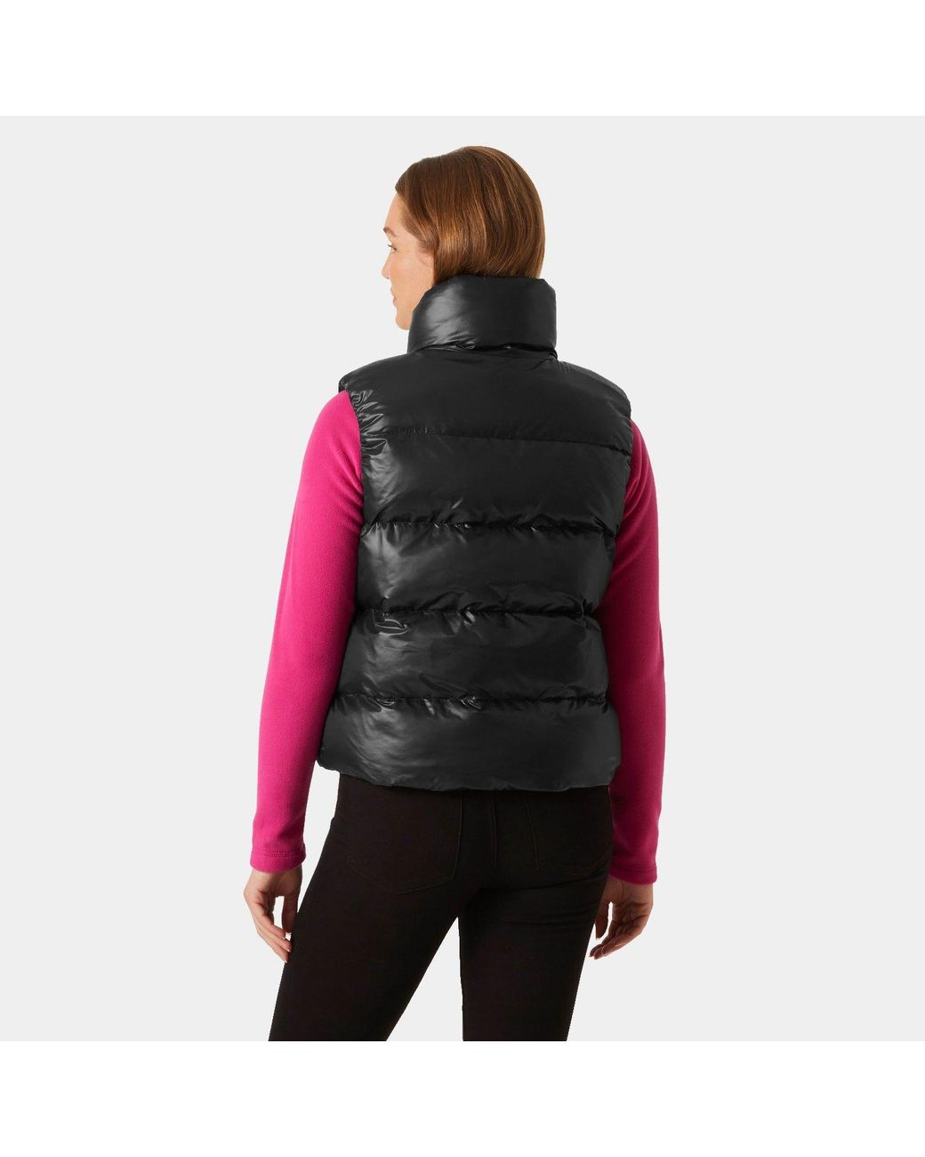 Helly Hansen Red Steppweste W JADE VEST sportlicher Stil, mit Reißverschluss, hochschließender Kragen