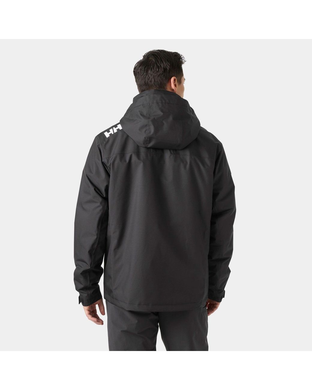 Helly Hansen Black Crew Hooded Pile Jacket for men