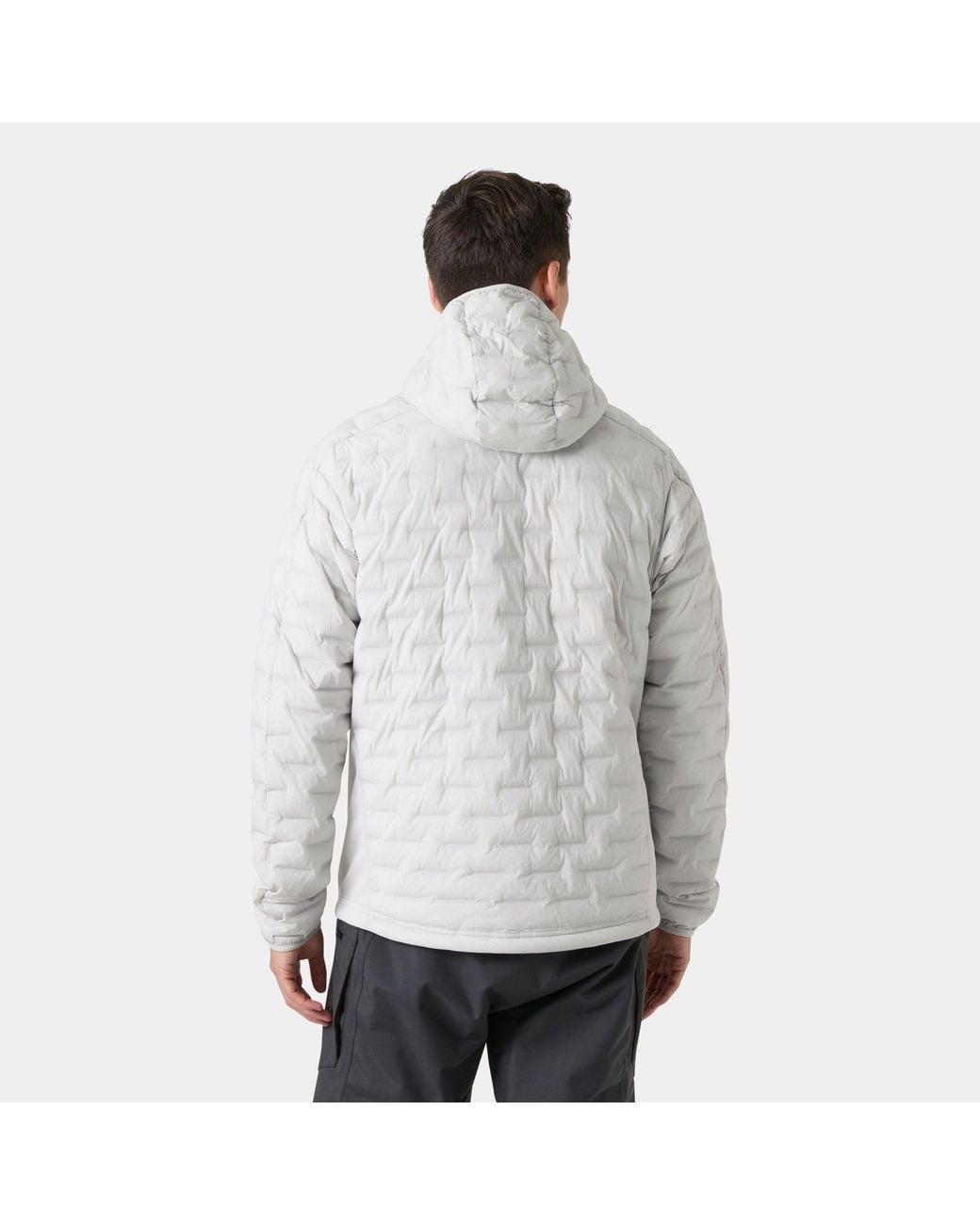 Helly Hansen Gray Hp Hybrid Stretch Hooded Insulator for men