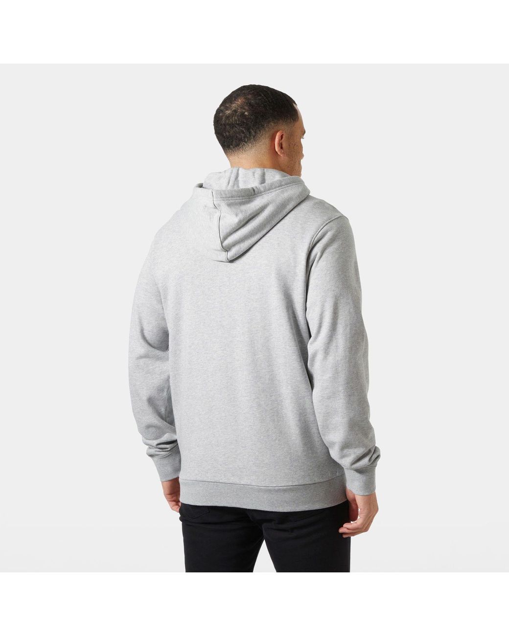 Helly Hansen Gray Logo Full-Zip Hoodie for men