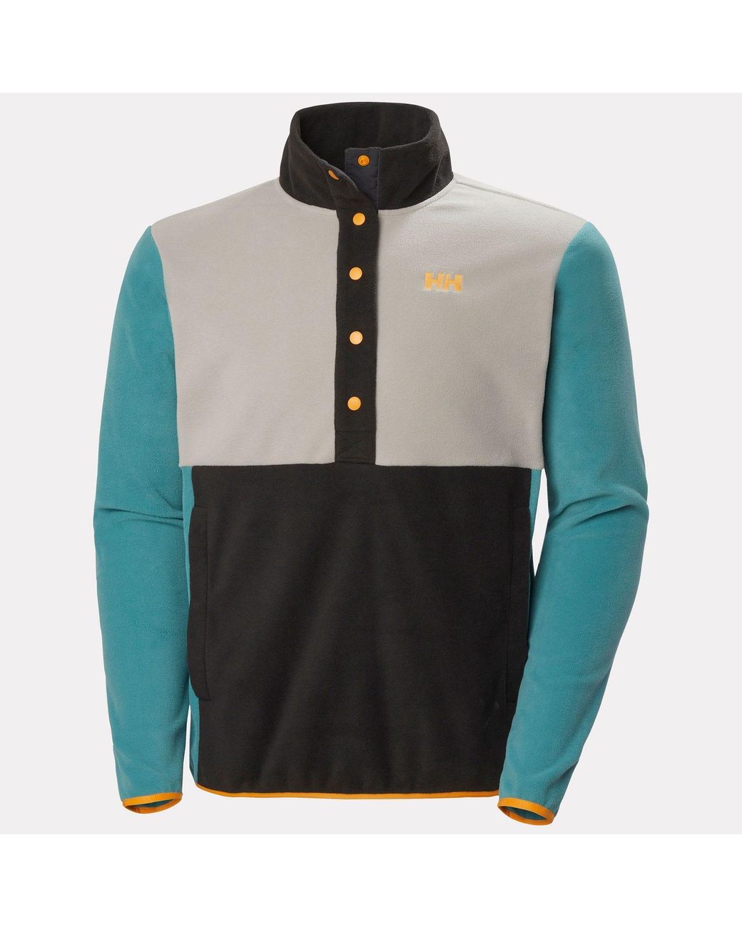 Daybreaker Snap Pullover Verde di Helly Hansen in Green da Uomo