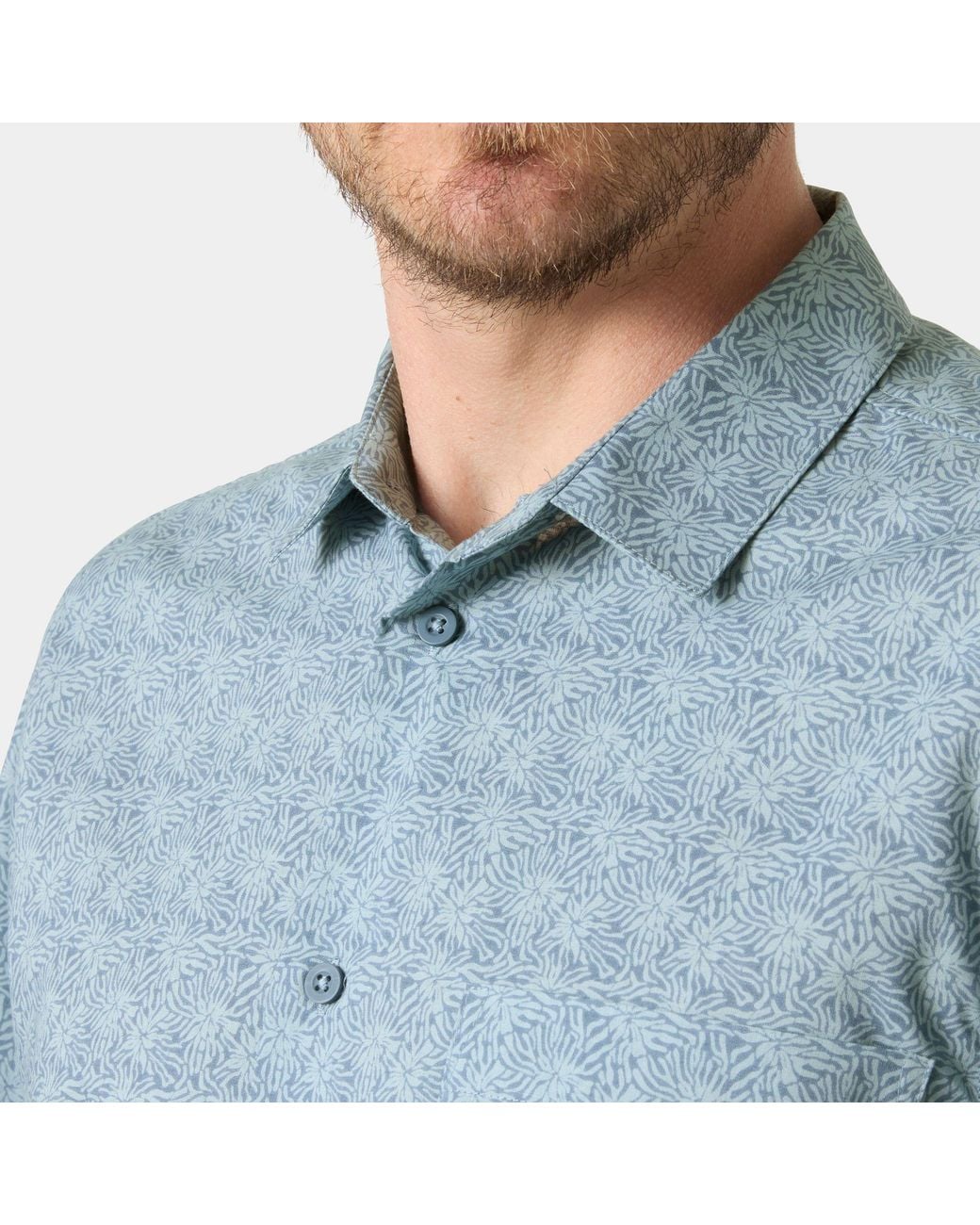 Helly Hansen Blue Viken Short Sleeve Shirt for men
