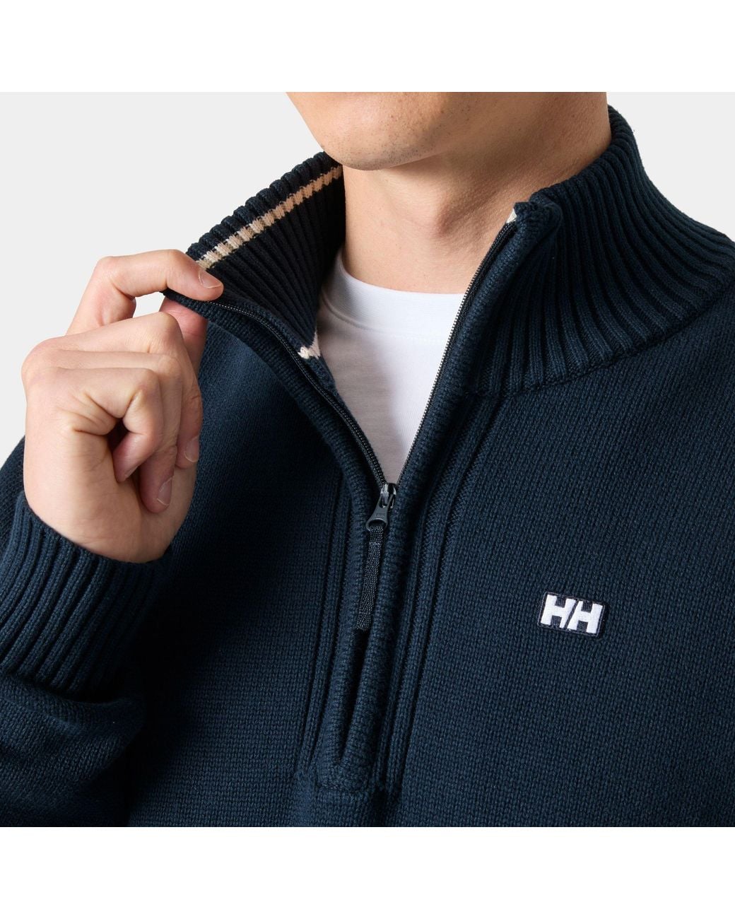 Helly Hansen Blue Smoegen Half-Zip Sweater for men