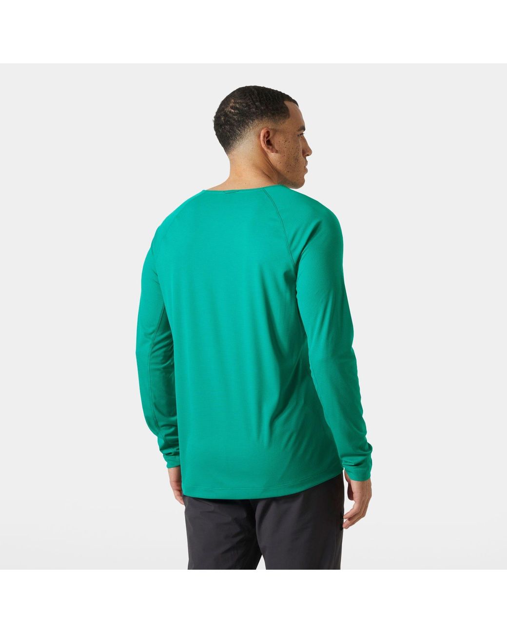 Helly Hansen Green Trail Long Sleeve T-Shirt for men