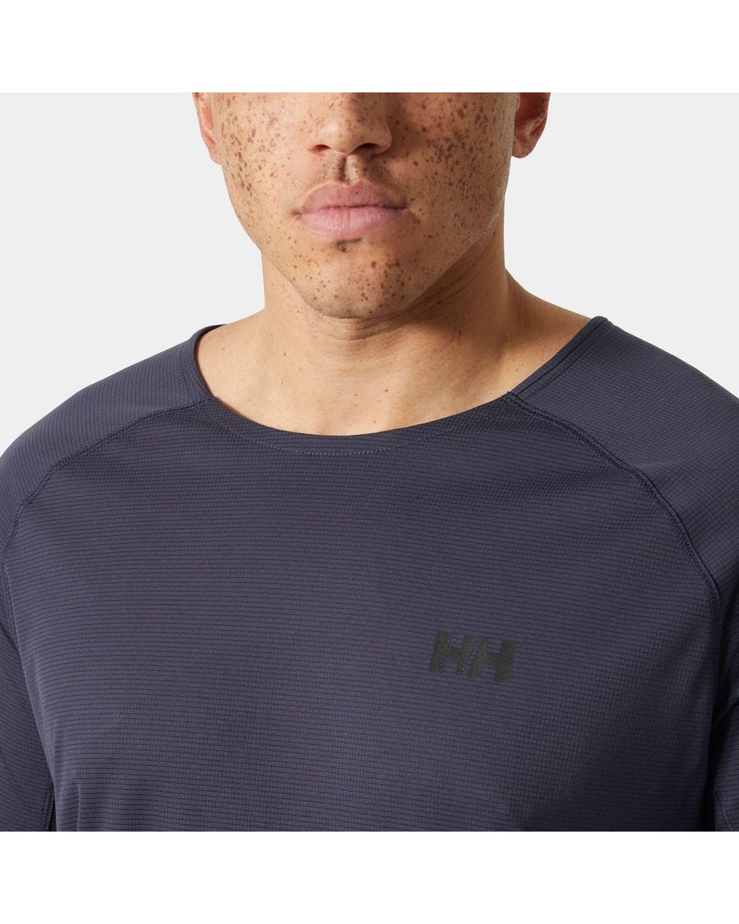 Helly Hansen Blue Trail Long Sleeve T-Shirt for men