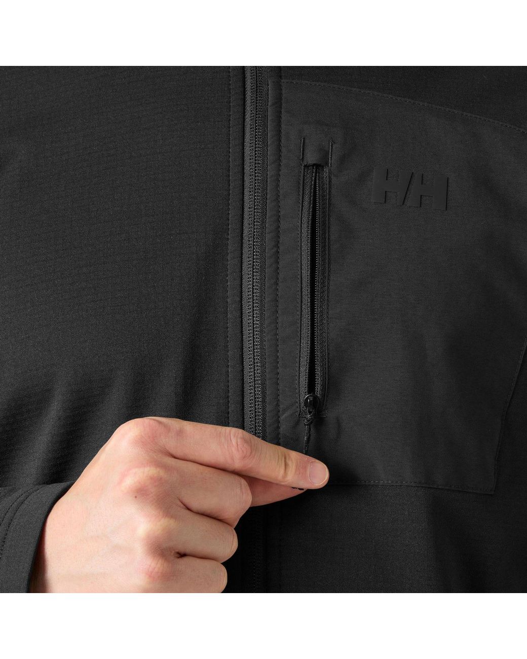 Helly Hansen Black Versalite Fleece Jacket for men