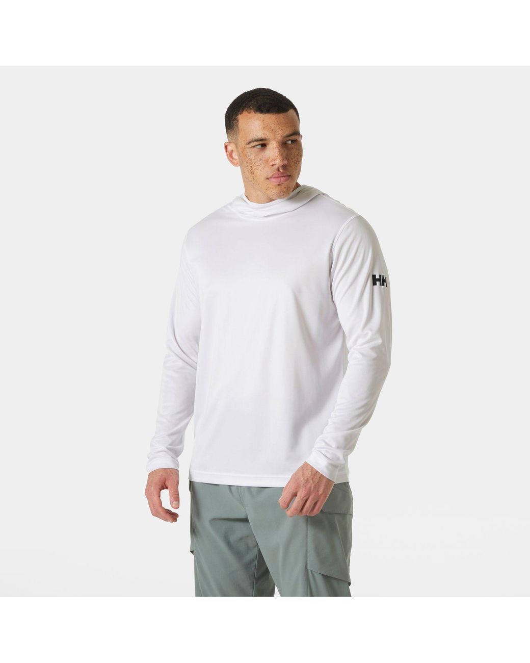 Helly Hansen White Helly-hansen Hh Tech Hoodie Hooded Sweatshirt for men