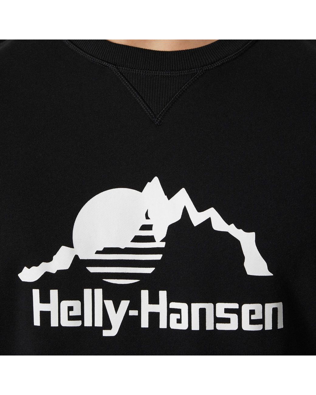 Helly Hansen Black Yu Crew Sweater 2.0 for men