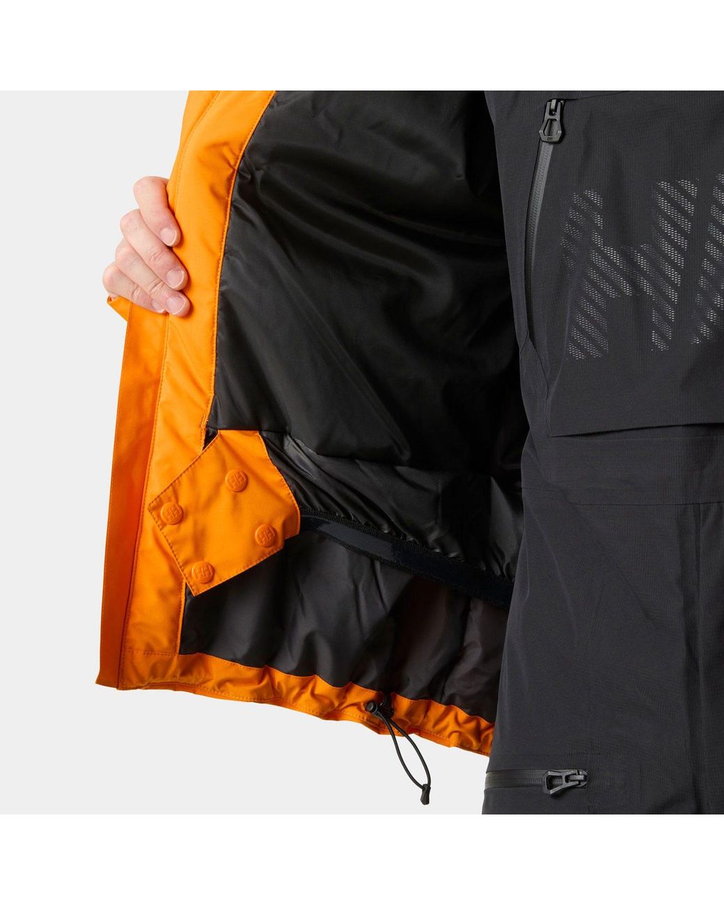Powderface Ski Jacket di Helly Hansen in Orange da Uomo