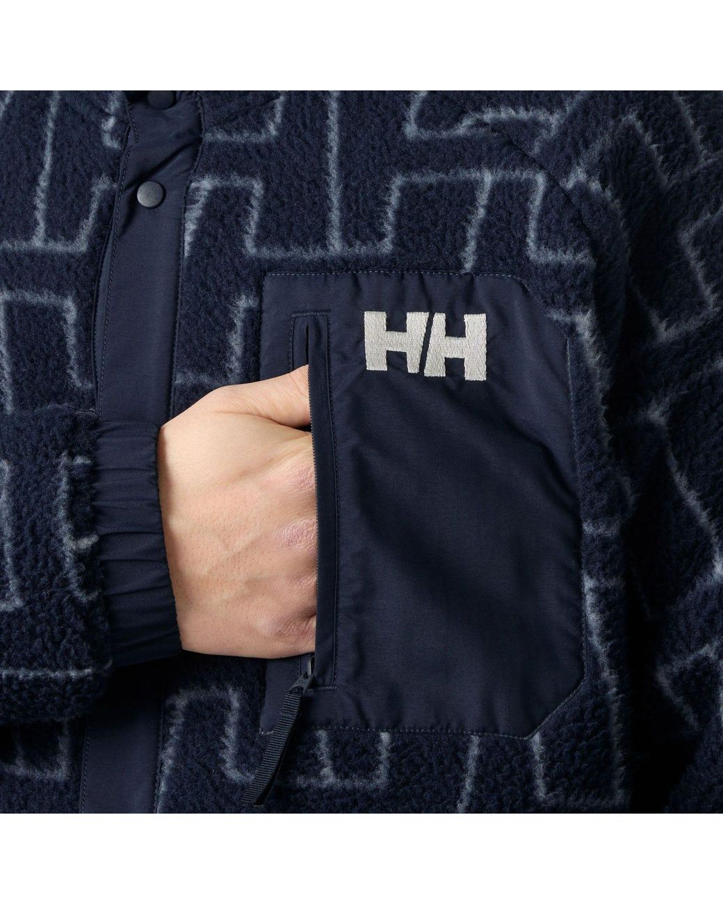 Helly Hansen Blue Panorama Printed Pile Snap for men