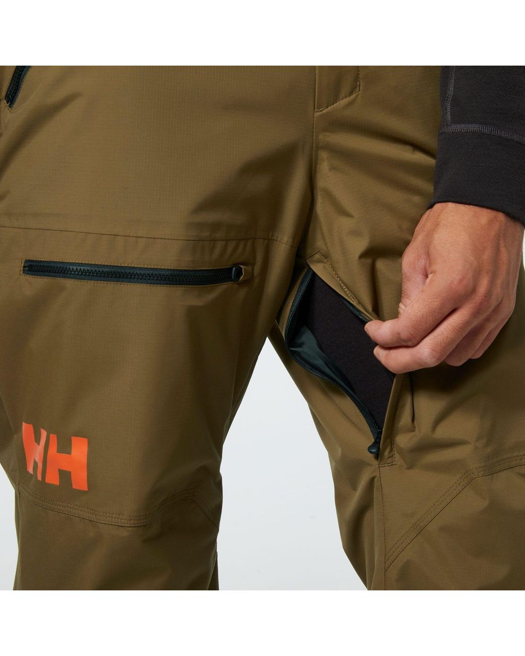 Helly Hansen Green Sogn Insulated Cargo Ski Pants for men