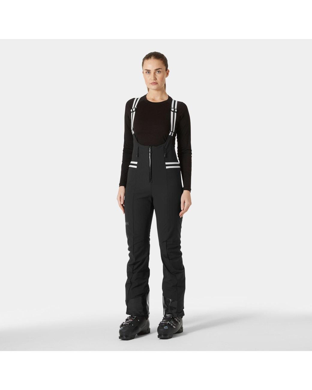 Avanti Softshell Ski Bib Pants Mujer Helly Hansen de color Black