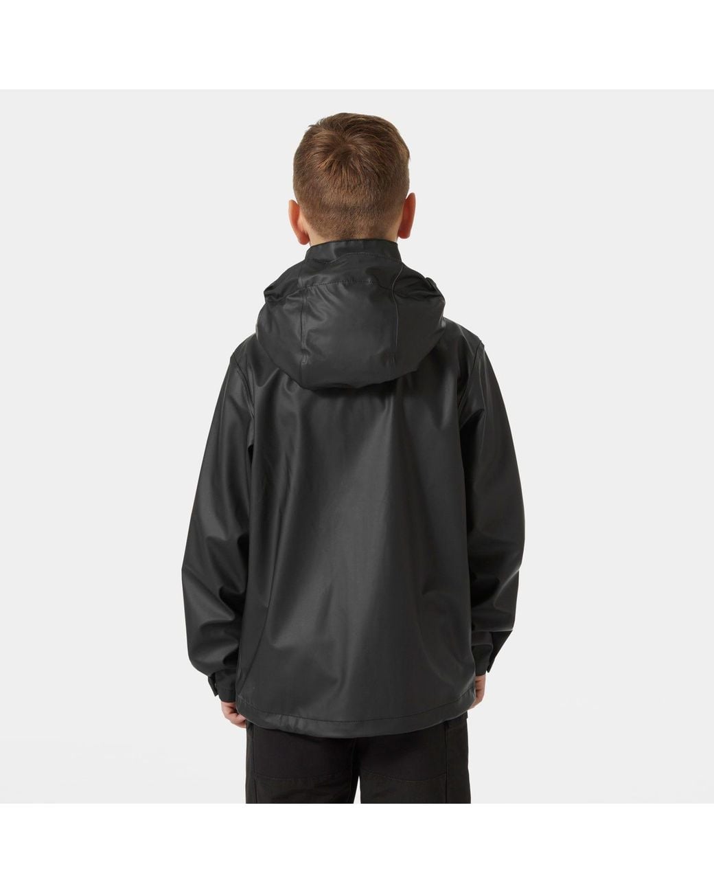 Helly Hansen Black Junior's Moss Classic Helox Rain Jacket