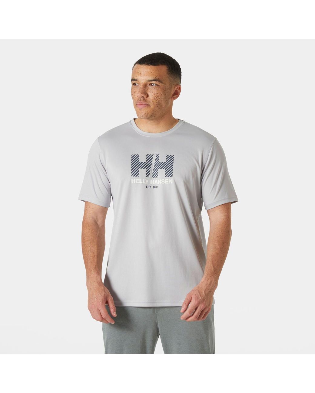Helly Hansen Gray Tech Graphic T-Shirt 2.0 for men