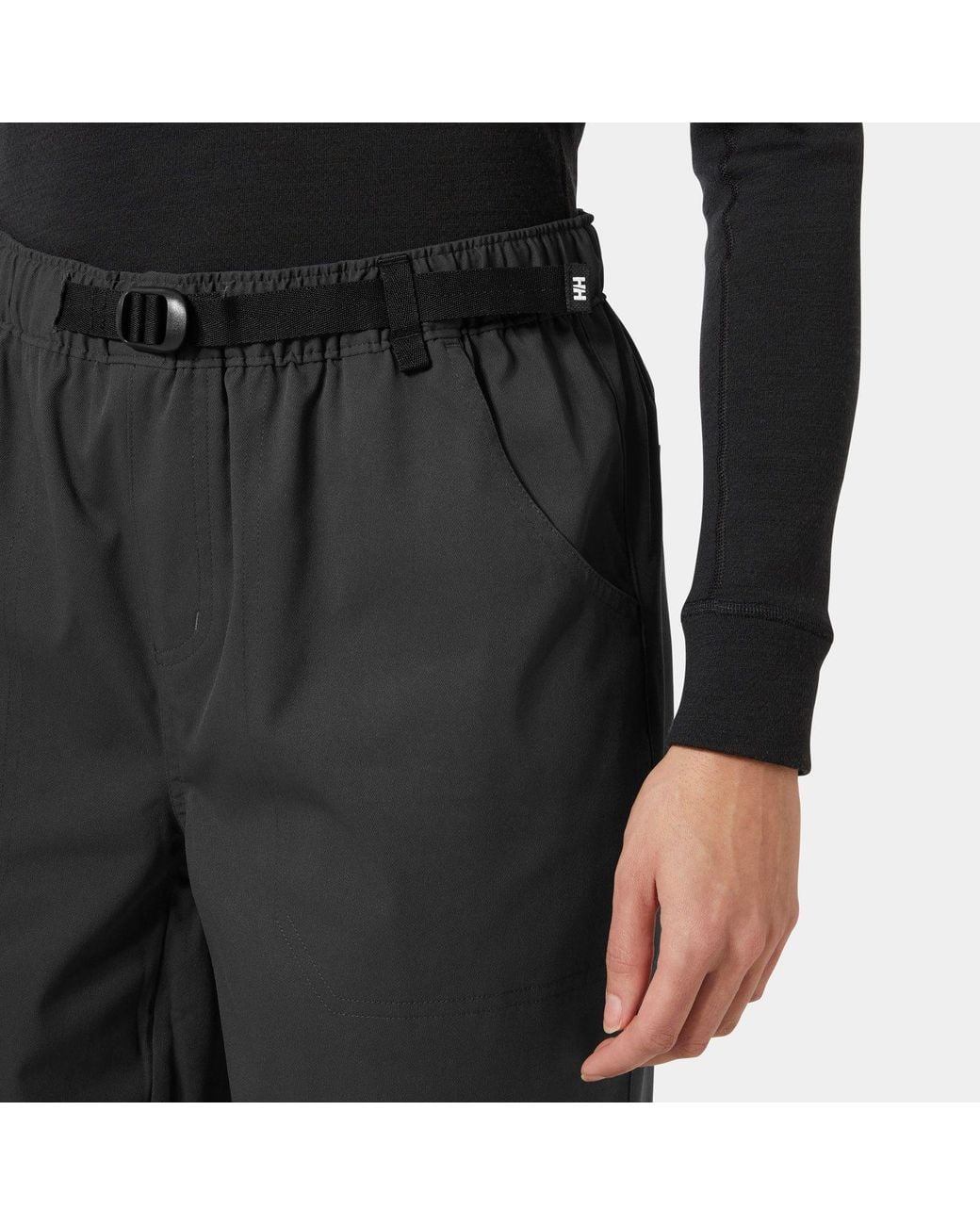 Helly Hansen Black Holmen Relaxed Trousers for men