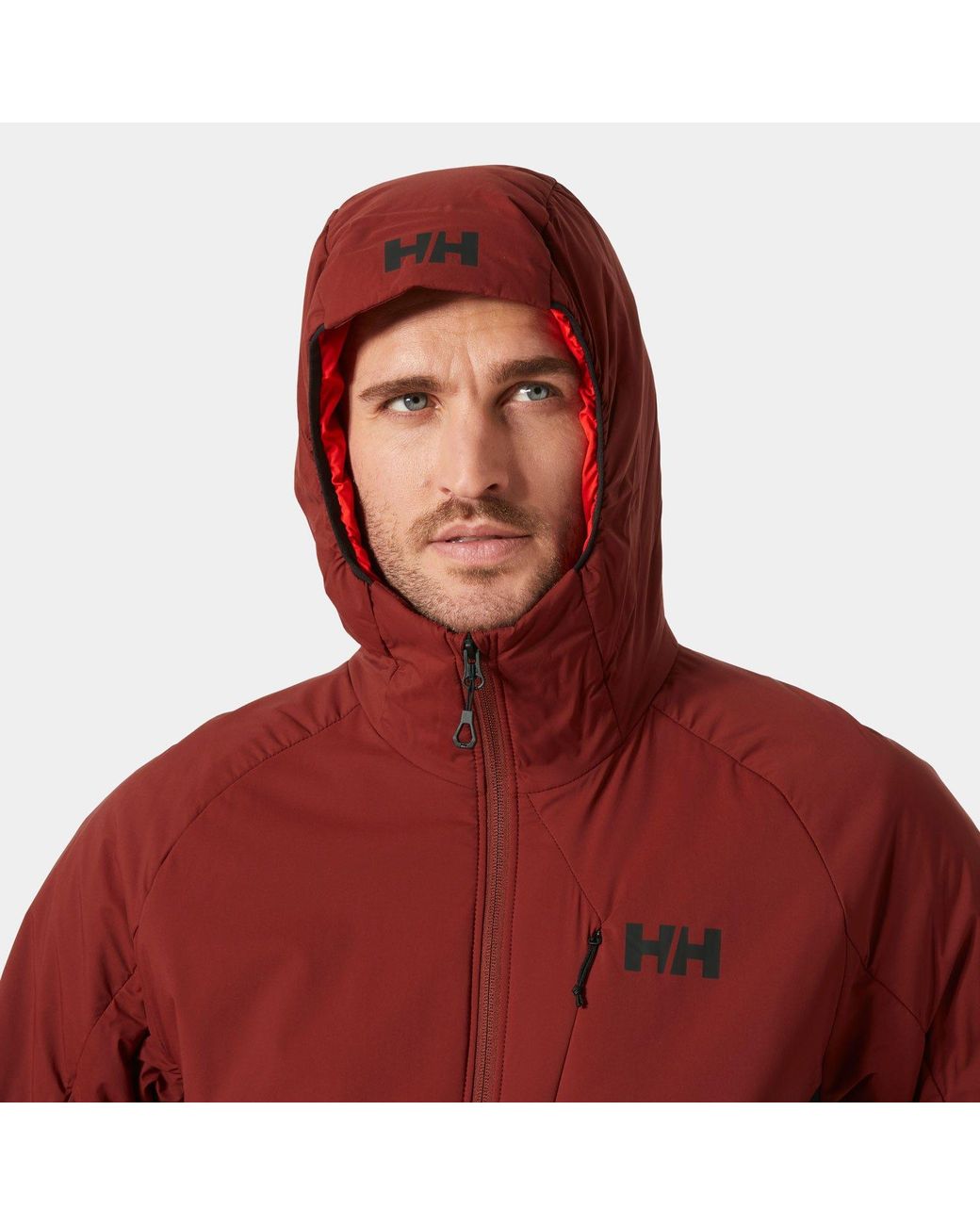 Helly Hansen Red Odin Stretch Hood Insulator 2.0 for men