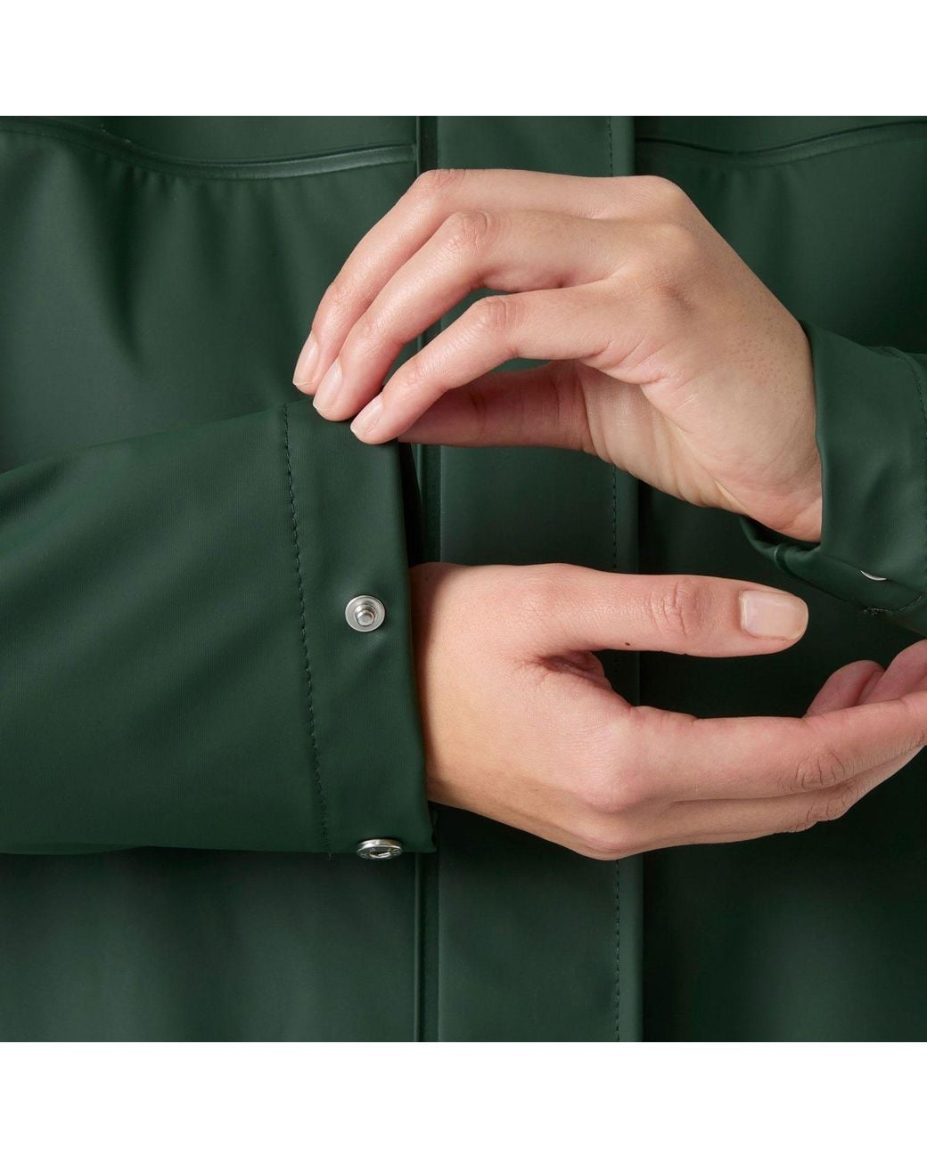 Helly Hansen Green Moss Waterproof Rain Coat