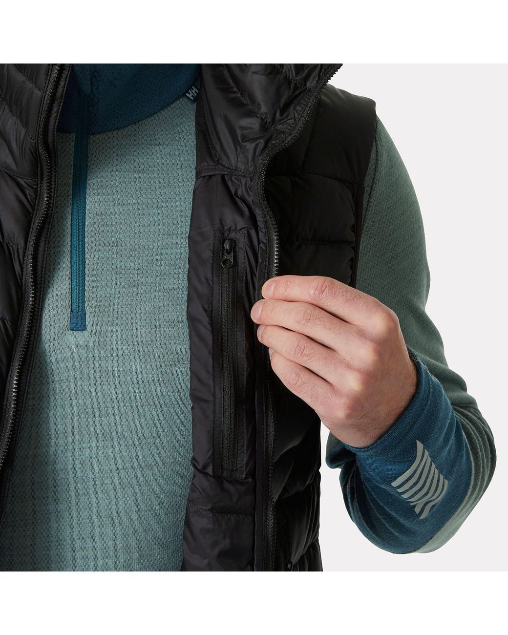 Helly Hansen Black Verglas Down Vest 2.0 for men