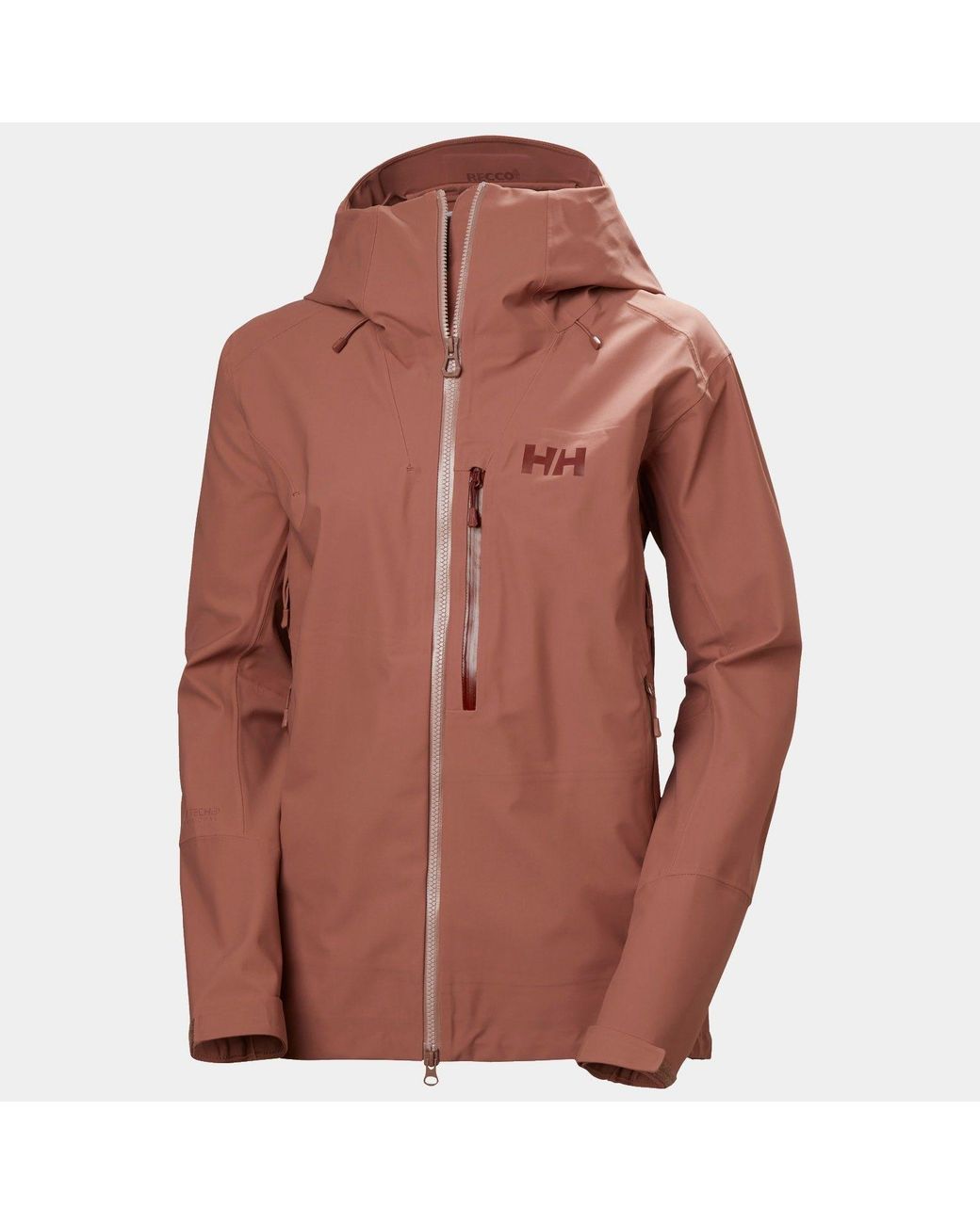 Helly Hansen Brown Verglas Backcountry Ski Shell Jacket