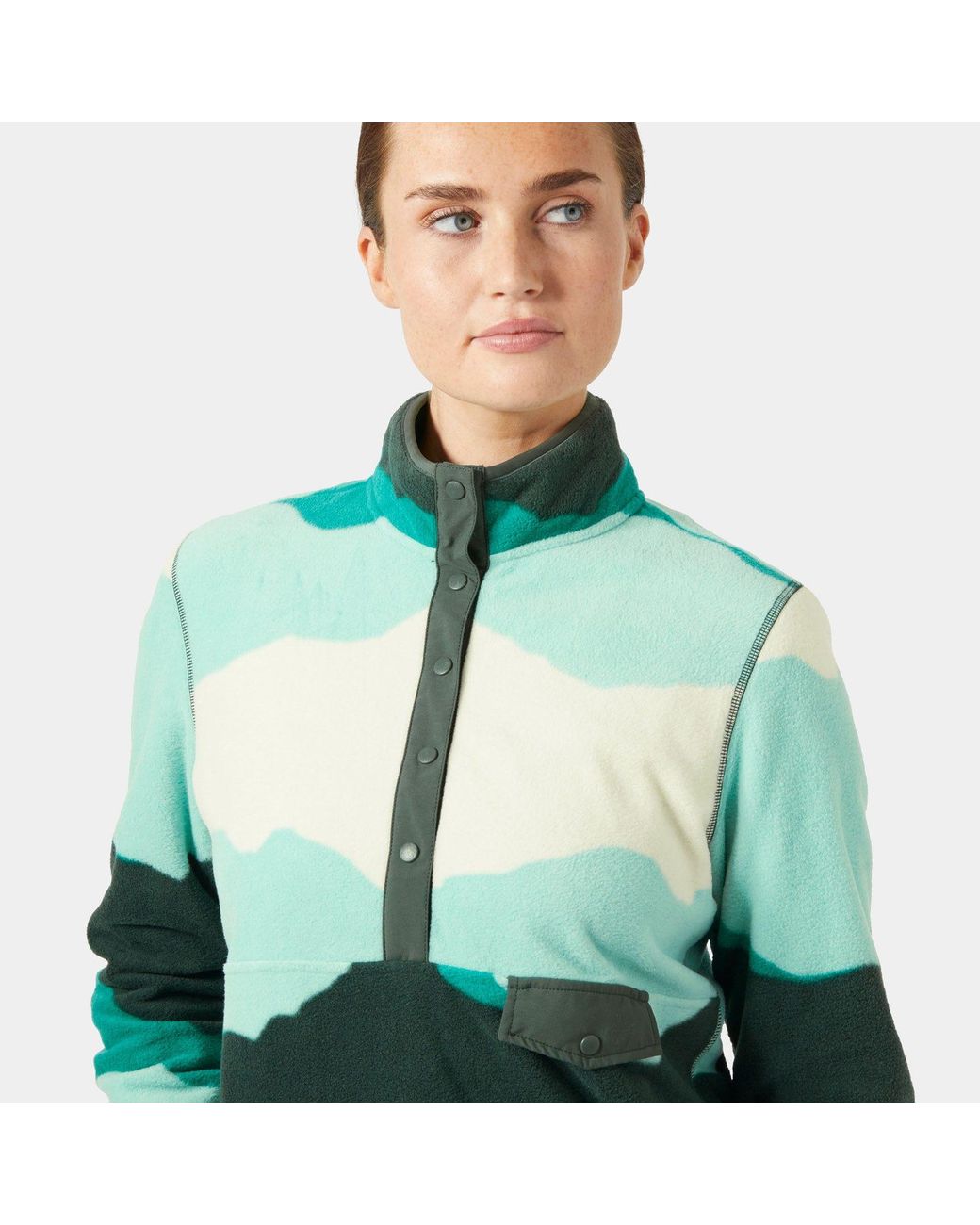 Helly Hansen Green Maridalen Printed Fleece