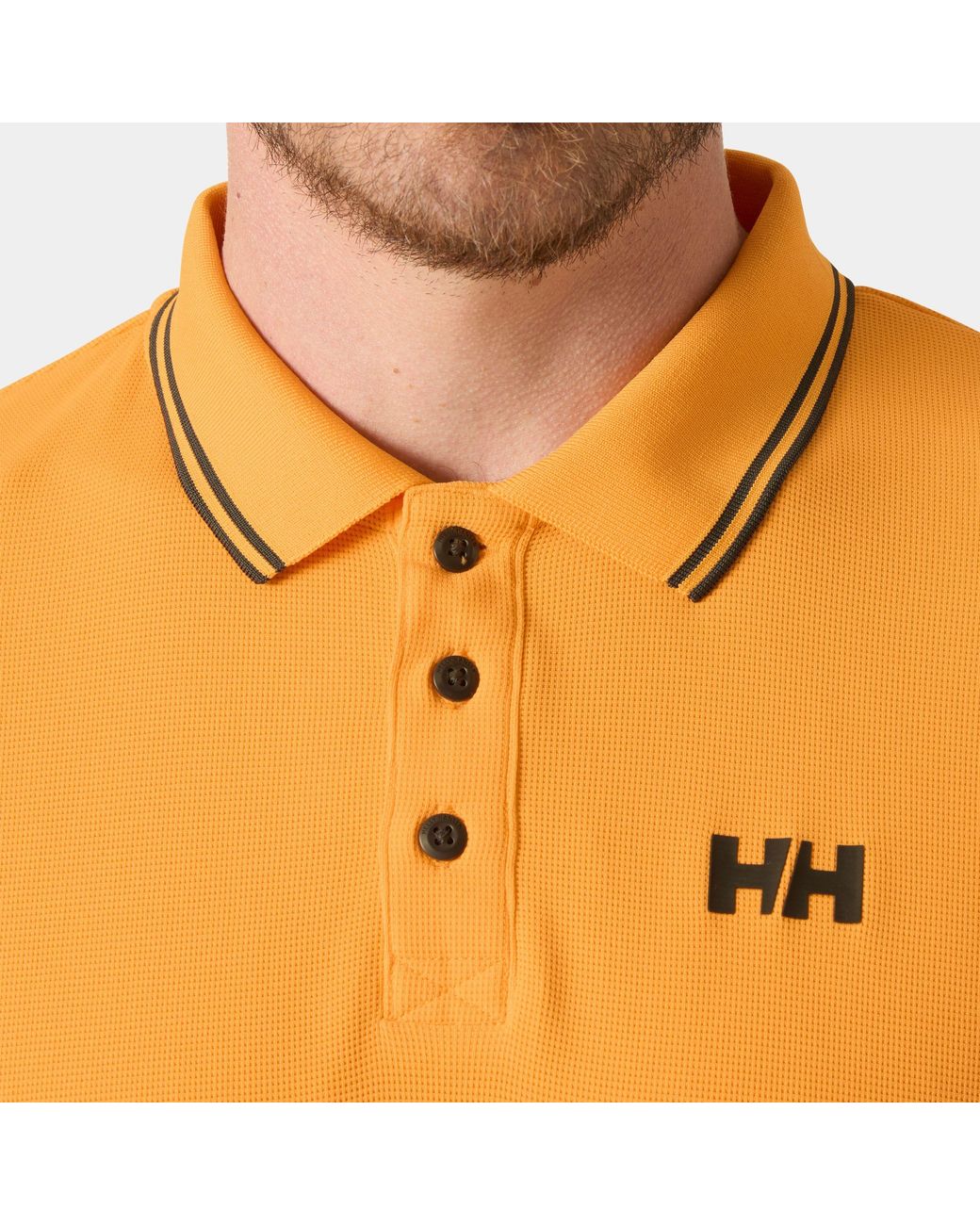 Helly Hansen Orange Kos Marine Quick-dry Polo Grey for men