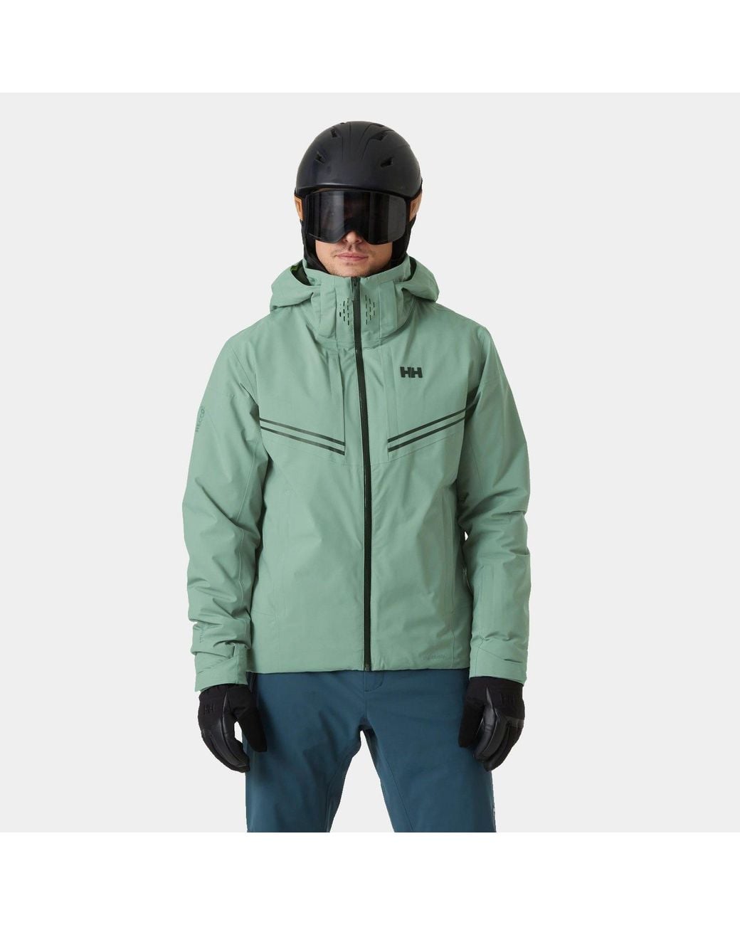 Helly Hansen Green Alpha Infinity Waterproof Ski Jacket for men