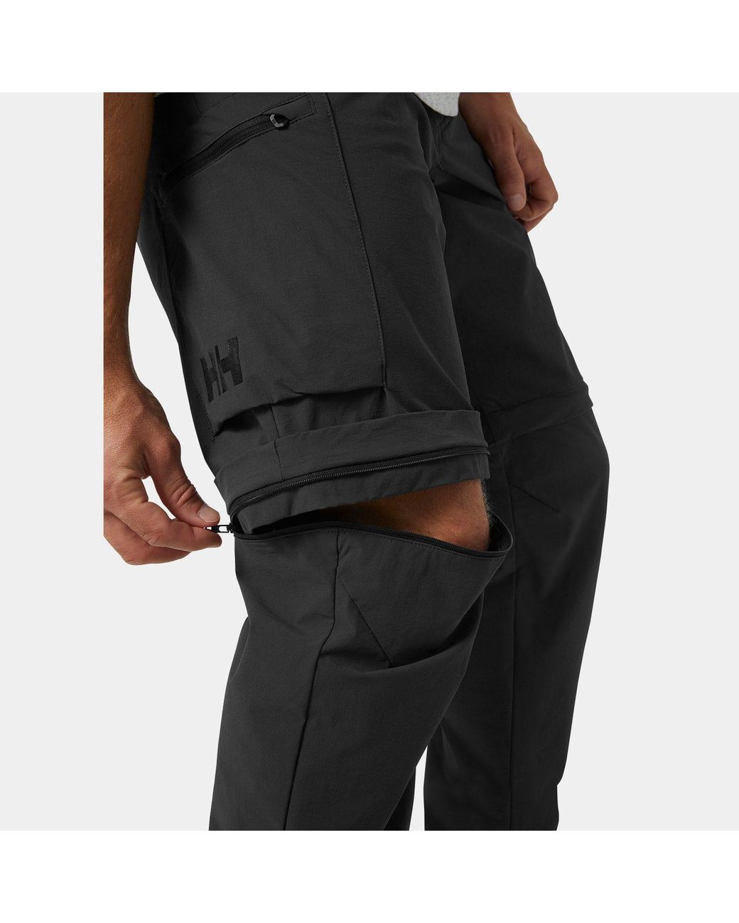 Helly Hansen Black Brono Softshell Zip-Off Trousers for men