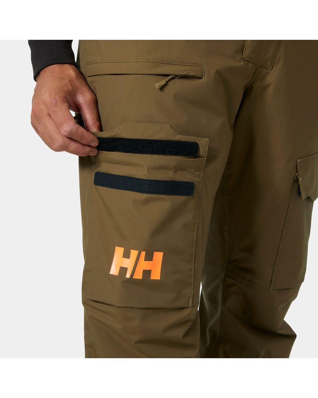 Helly Hansen Green Sogn Bib Cargo Ski Trousers for men
