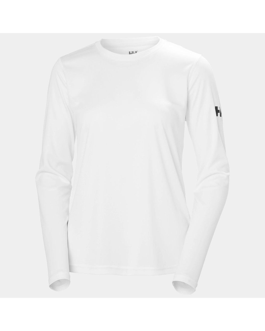 Hh Tech Crew Long Sleeve 2.0 Bianco di Helly Hansen in White