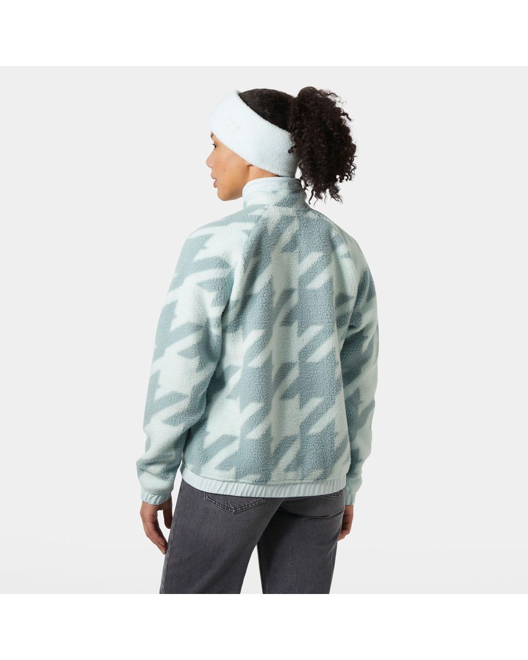 Imperial Printed Pile Snap Blu di Helly Hansen in Green