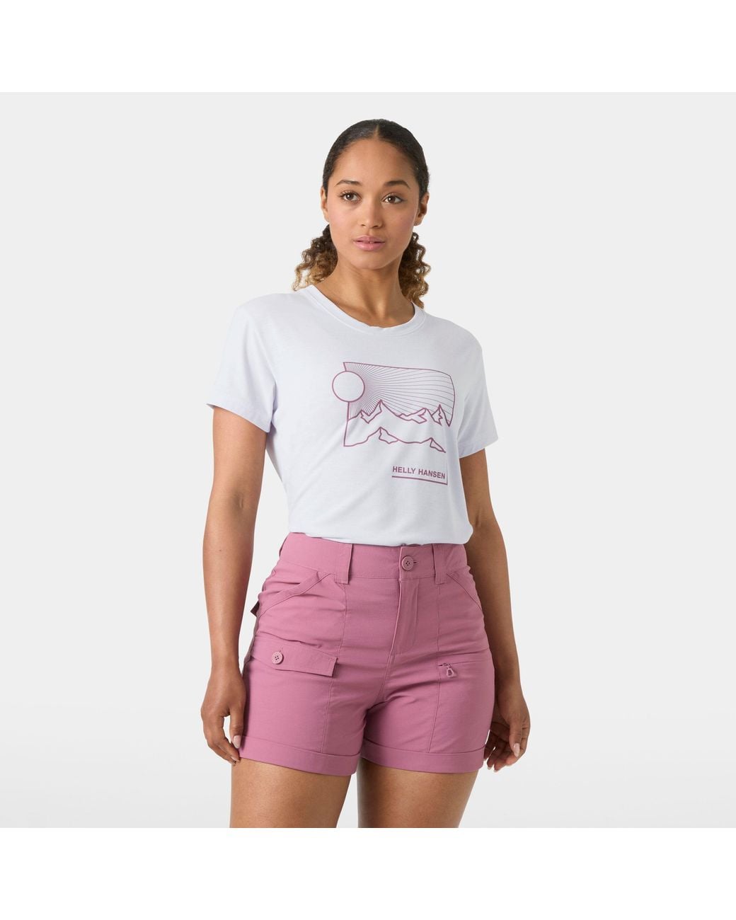 Helly Hansen Purple Skog Recycled Graphic Jersey Tshirt