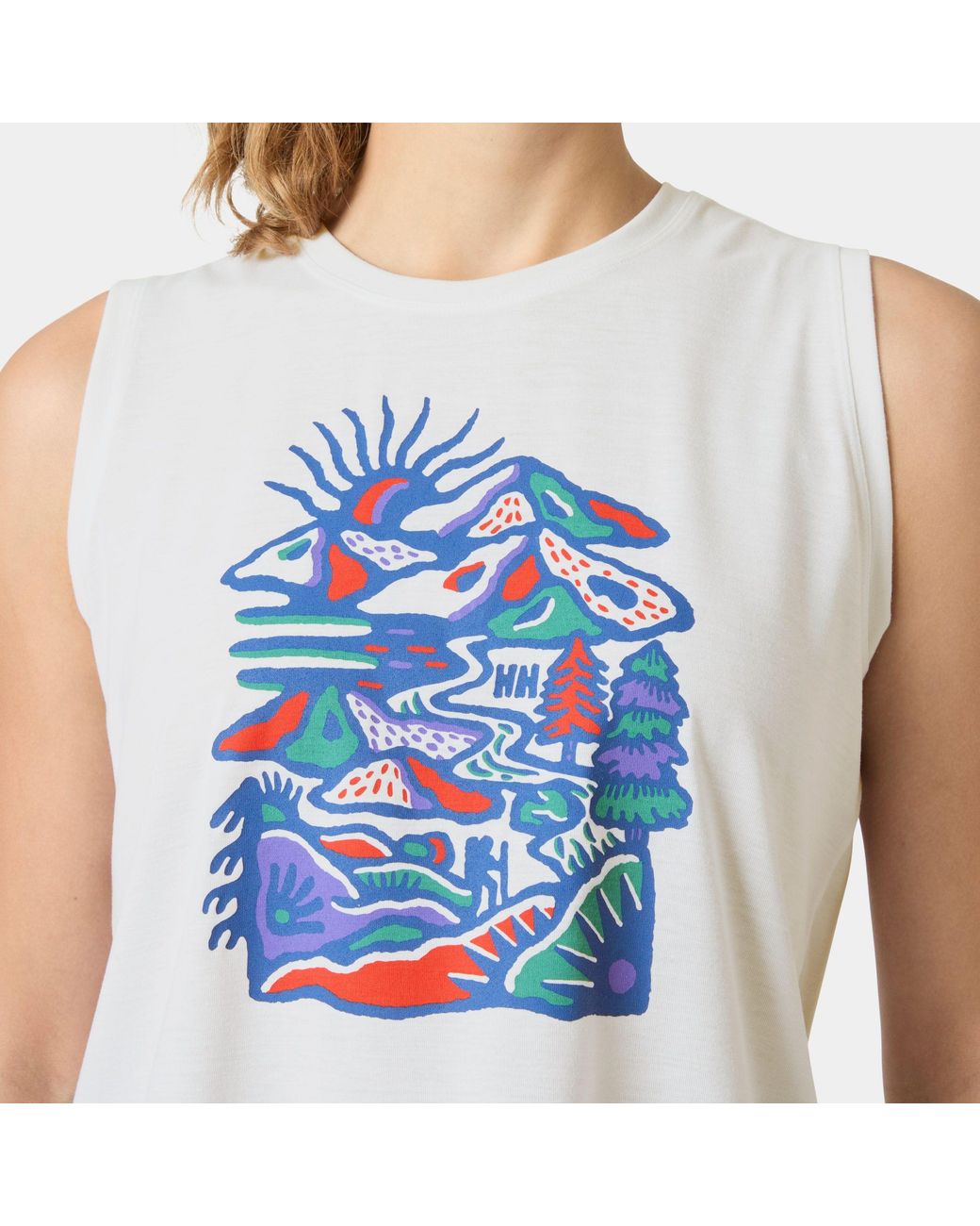 Helly Hansen Blue Skog Graphic Tank Top