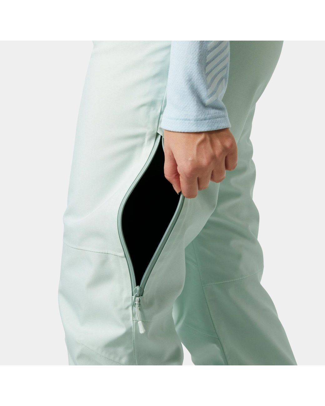 Helly Hansen Green Powderqueen Ski Trousers for men