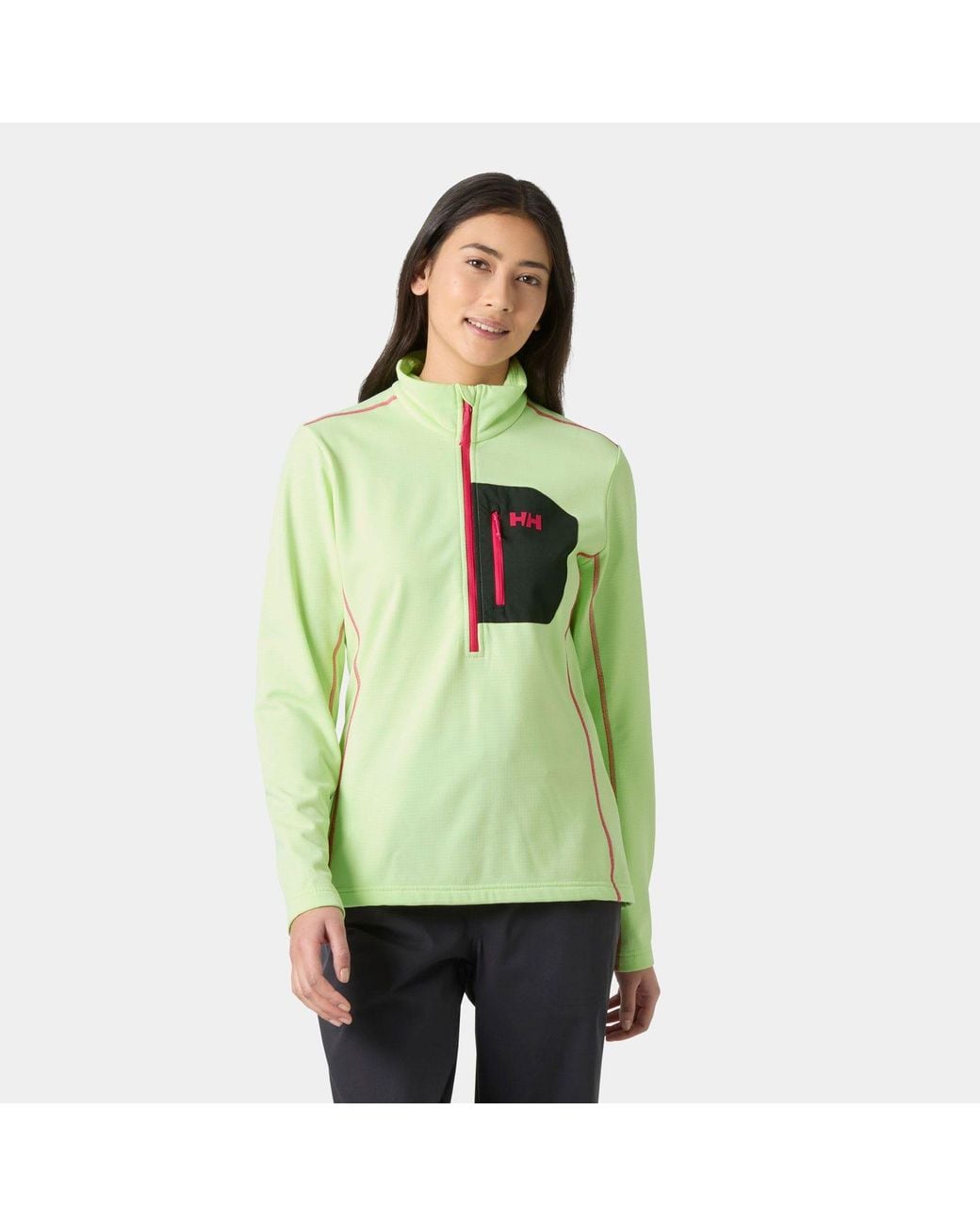 Helly Hansen Green Versalite Half-Zip Fleece
