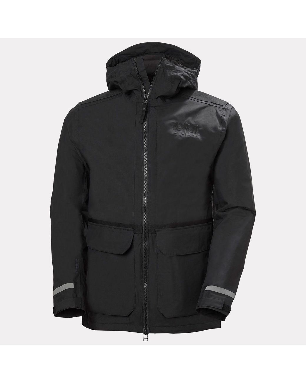 Helly Hansen Black Patrol Transition Rain Jacket for men