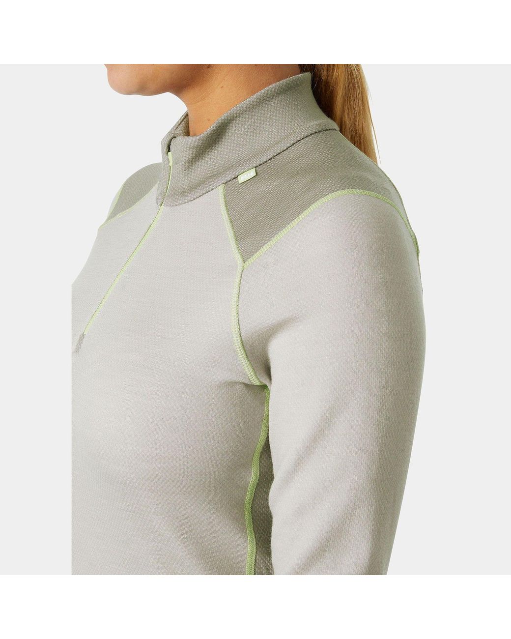 Helly Hansen Gray Lifa Merino Midweight 1/2 Zip