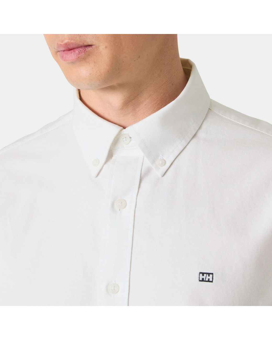 Helly Hansen White Shore Long Sleeve Shirt for men