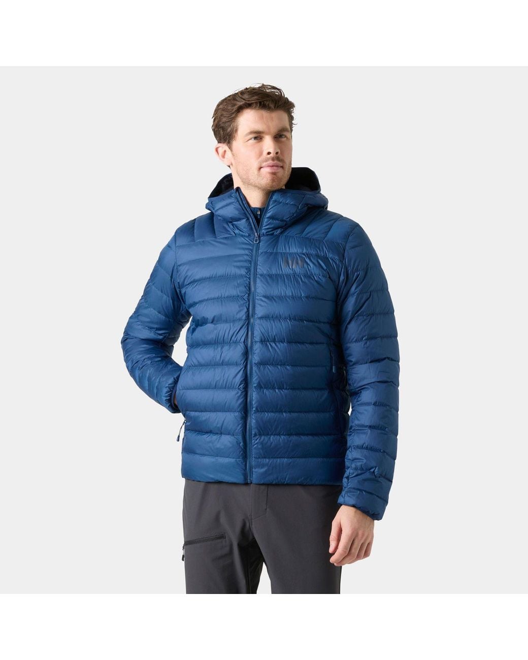 Helly Hansen Blue Verglas Hooded Down Jacket 2.0 for men