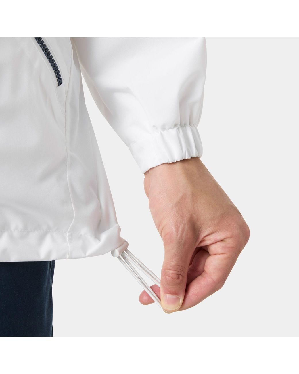 Helly Hansen White Sandoy Rain Jacket for men