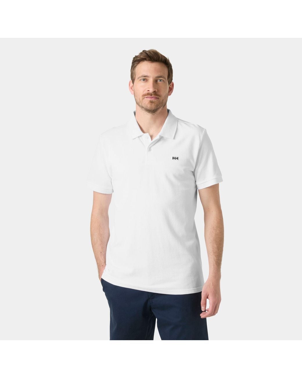 Helly Hansen White Hudson Polo for men