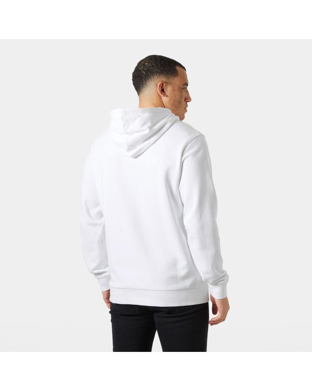 Hh Logo Felpa Con Cappuccio Bianco di Helly Hansen in White da Uomo