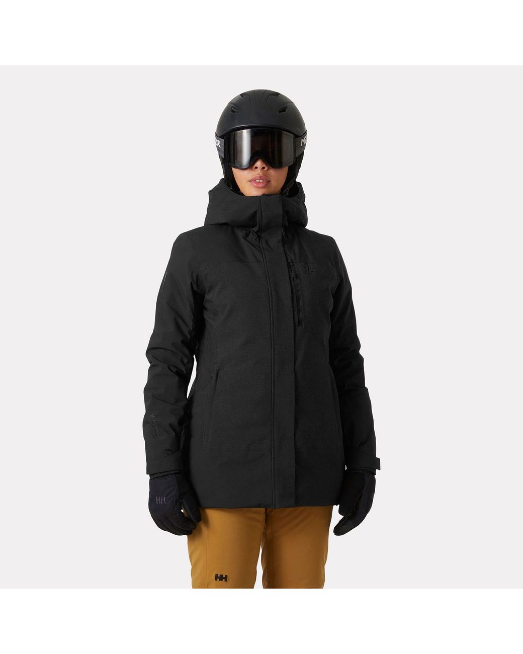 Helly Hansen Black Snowplay Long Insulated Ski Jacket
