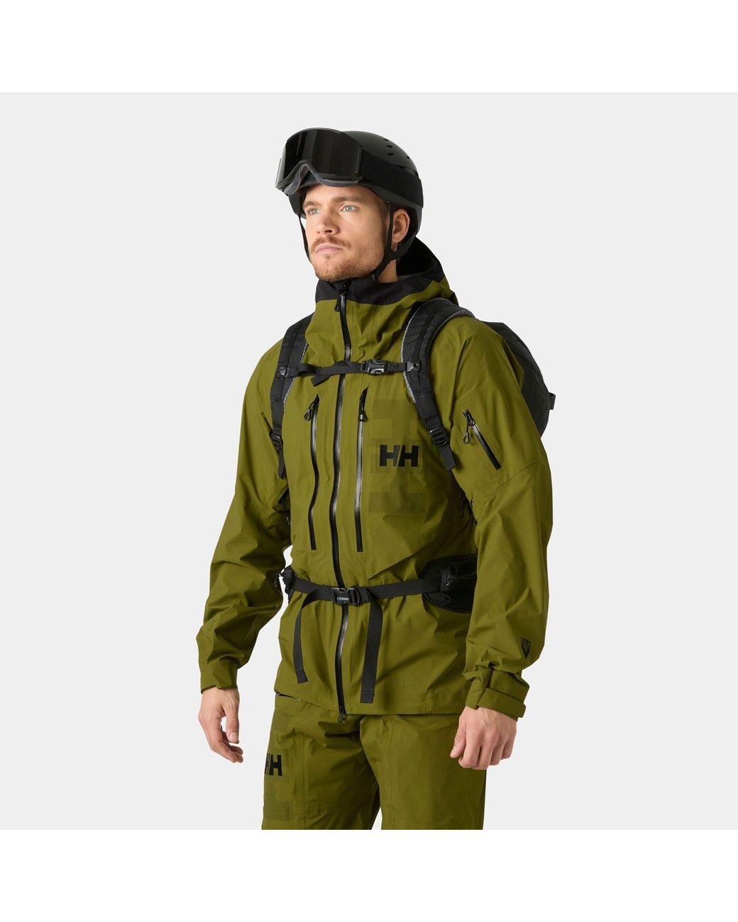 Helly Hansen Green Lifa Merino Midweight Crew Base Layer for men
