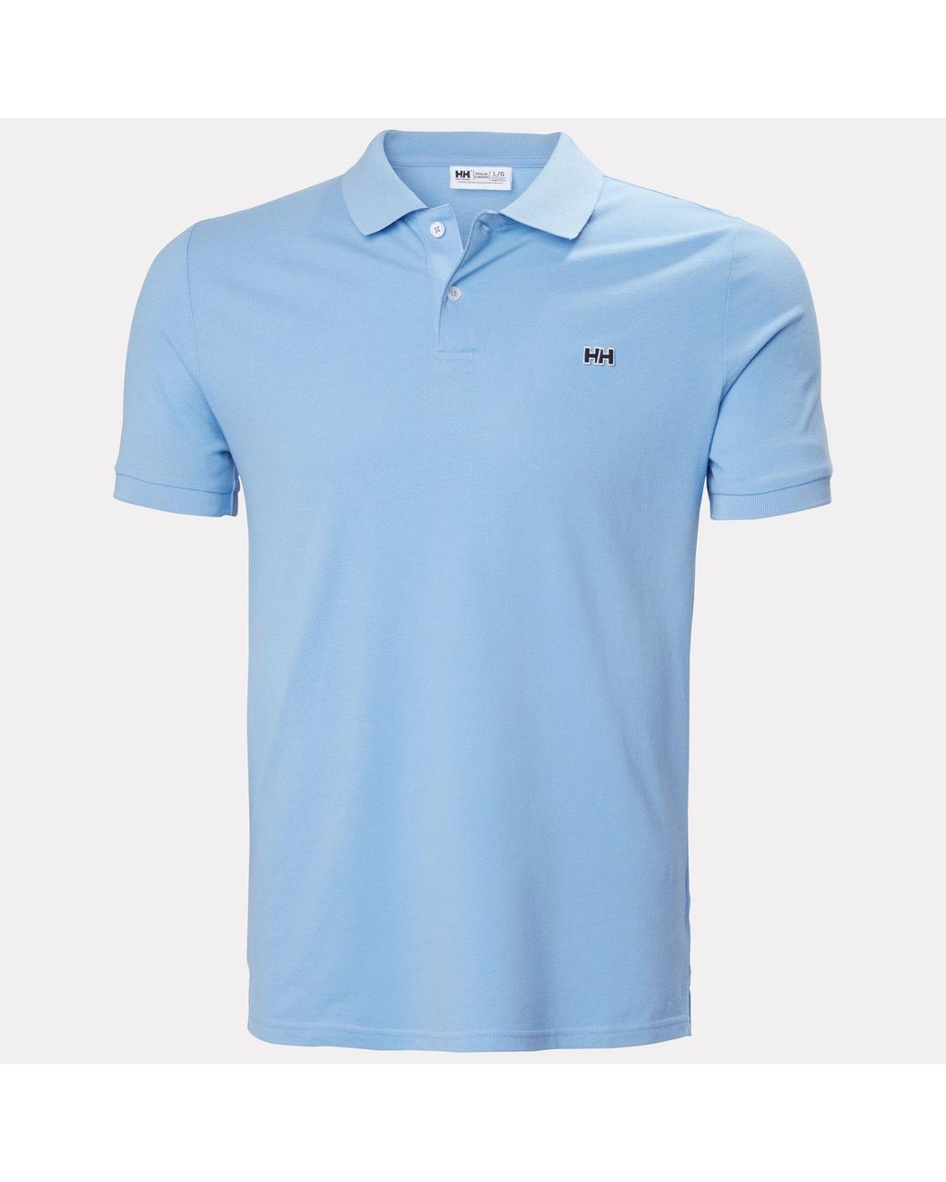 Helly Hansen Blue Elba Fitted Polo for men