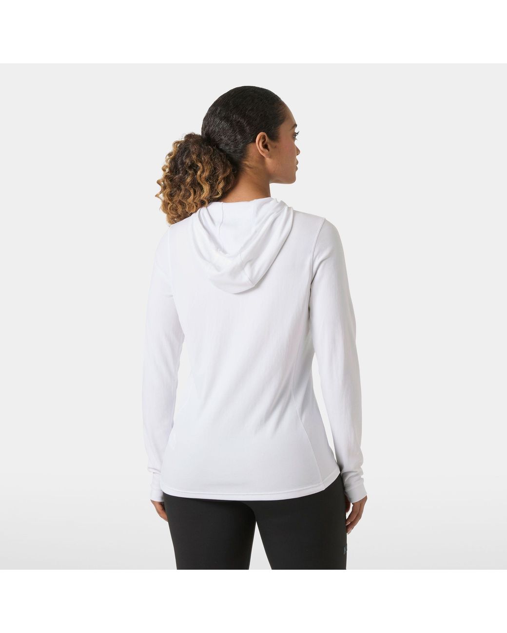 Helly Hansen White Lifa Active Solen Hoodie
