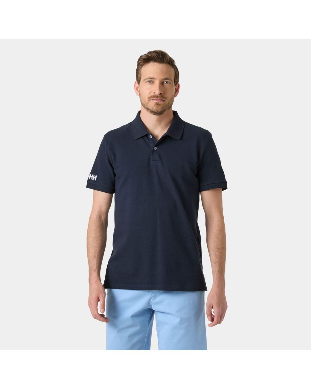 Helly Hansen Blue Crew Polo Pique for men