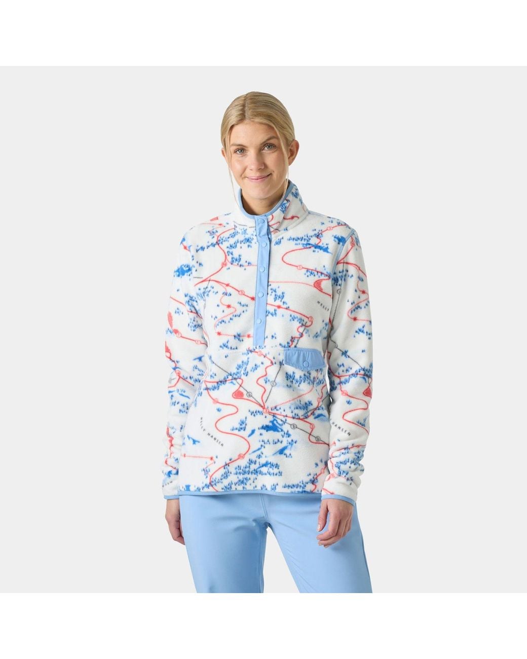 Helly Hansen Blue Maridalen Printed Fleece