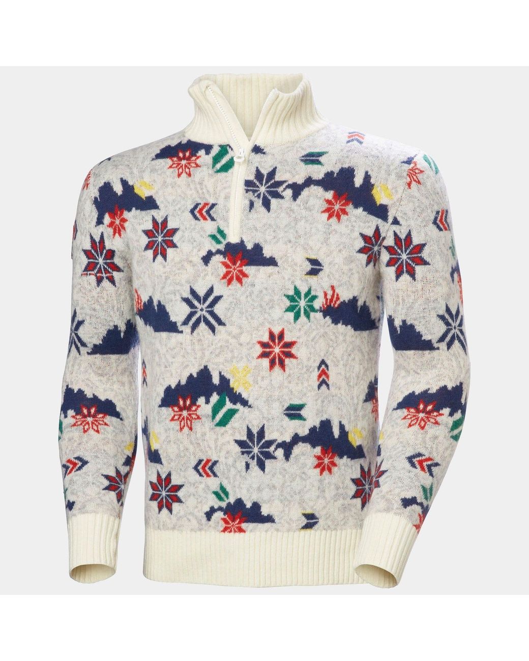 Arctic Ocean Icelander Wool Knit ½ Zip Felpa Bianco di Helly Hansen in Gray da Uomo