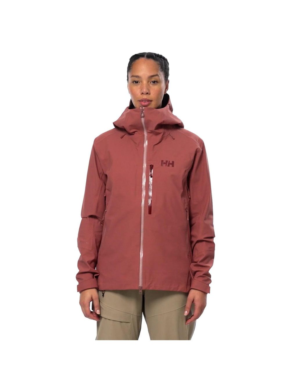 Helly Hansen Brown Verglas Backcountry Ski Shell Jacket